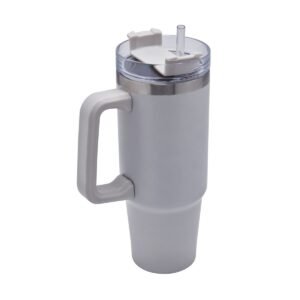 Termo Dimash 850 ml de Acero Inoxidable con Tapa Giratoria y Popote – Doble Pared