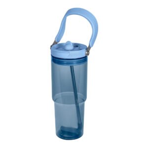 Termo Snap 850 ml – Plástico con tapa push y popote automático