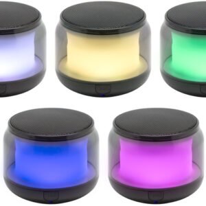 Parlante Bluetooth Portátil Jelly con Luz LED 7 Colores