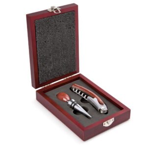Set de Bar 2 Accesorios en Caja de Madera
