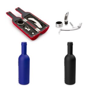 Set Vino Bottle 3 Accesorios de Bar