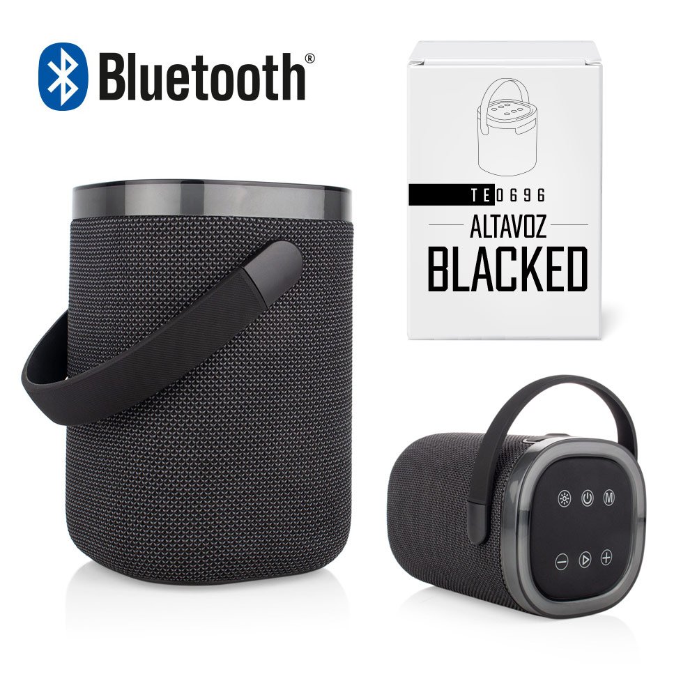 Altavoz Blacked Bluetooth con Luces RGB y Radio FM - foto 2 - Comprando Ágil Colombia