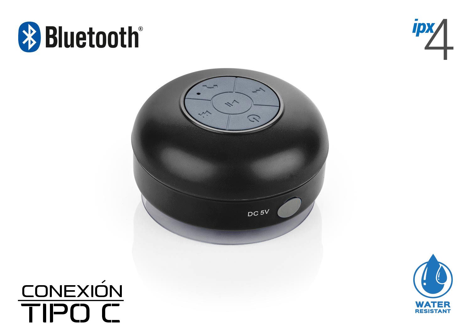 Altavoz Bluetooth Aqua Económico con Ventosa - foto 2 - Comprando Ágil Colombia