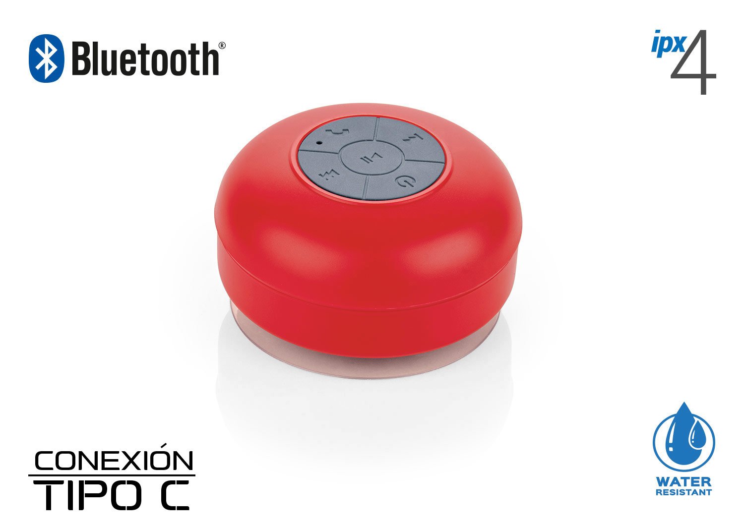 Altavoz Bluetooth Aqua Económico con Ventosa - foto 3 - Comprando Ágil Colombia