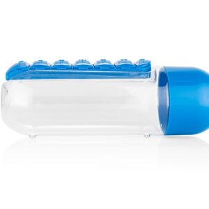 Botella con Pastillero Albus 750ml - Organizador Semanal
