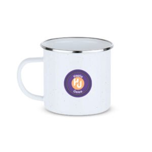 Taza Esmaltada Galaxy 400ml - Estilo Retro para Camping