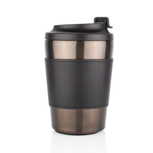 Vaso en Acero Wild 400ml - Negro con Tapa Giratoria