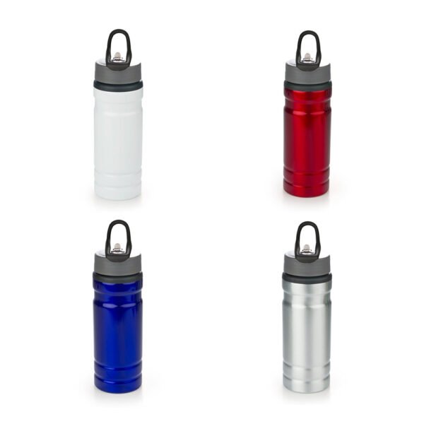 Botella de Aluminio Action 750 ml con Pitillo
