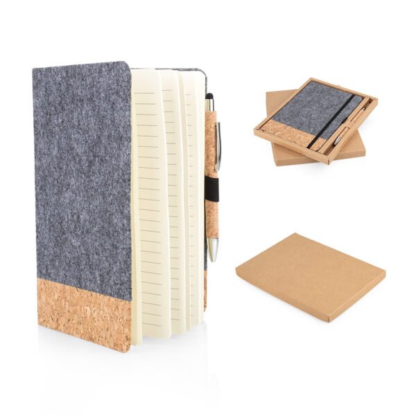 Set Libreta Page de Corcho con Bolígrafo Stylus
