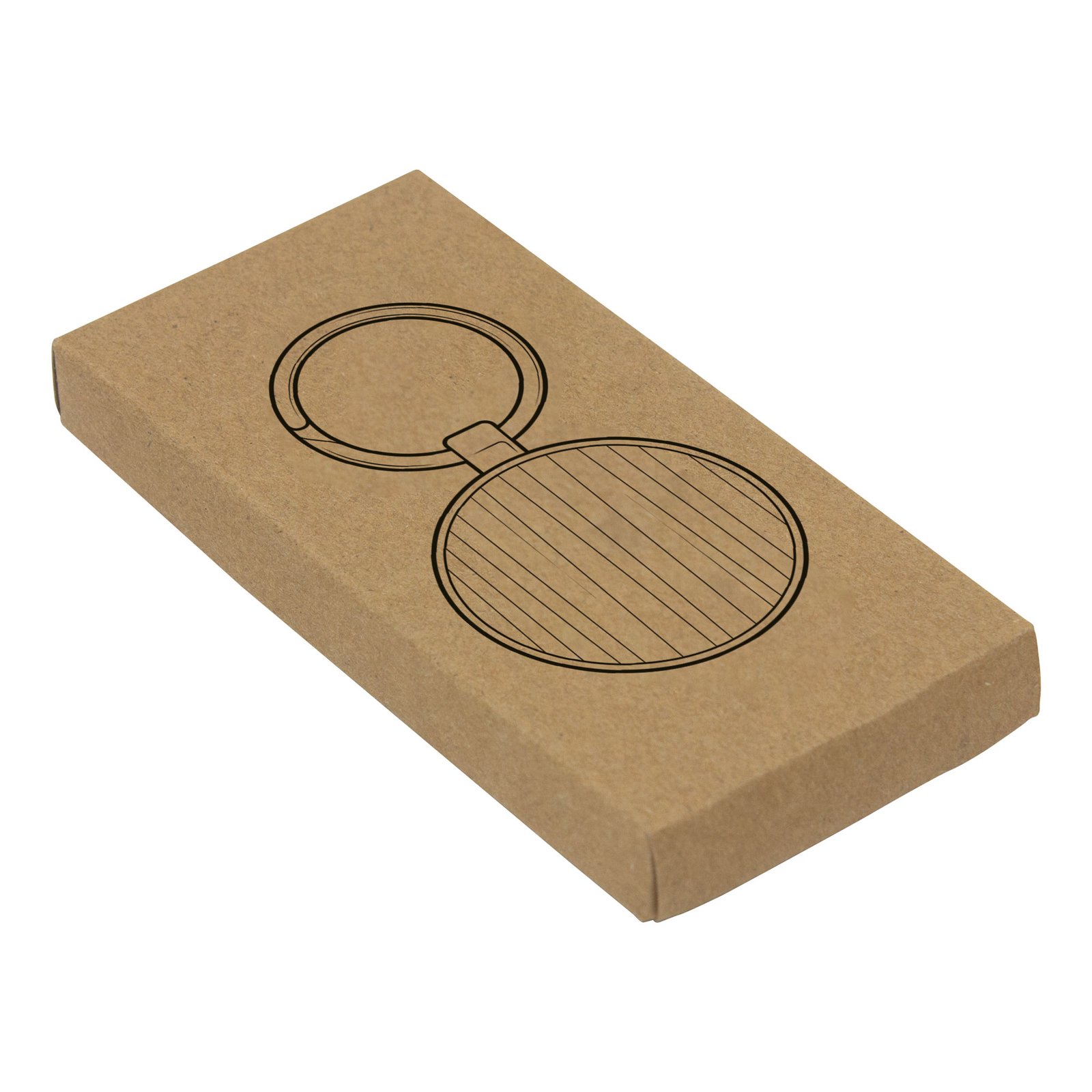 Llavero Circular Kicer de Metal y Bambú – vista 6