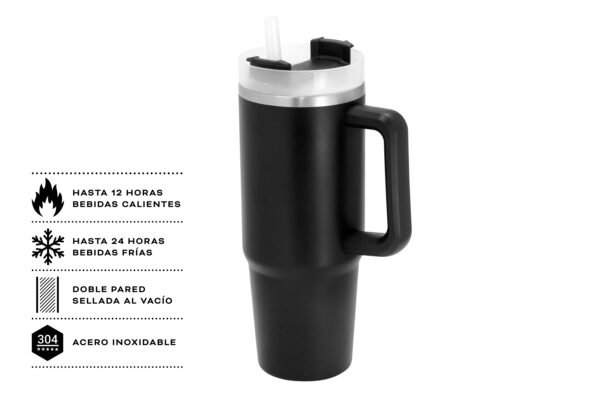 Mug Térmico Magno 880 ml con Pitillo