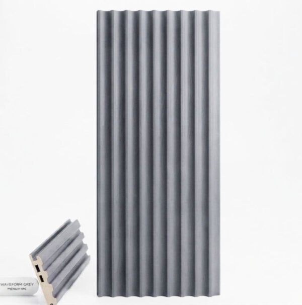 Panel Pared Wpc Ondas Gris