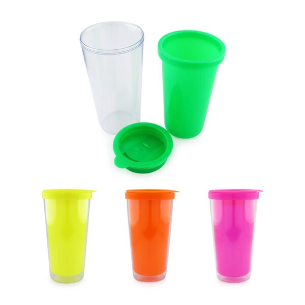 Vaso Viajero Etiqueta 2 Neón